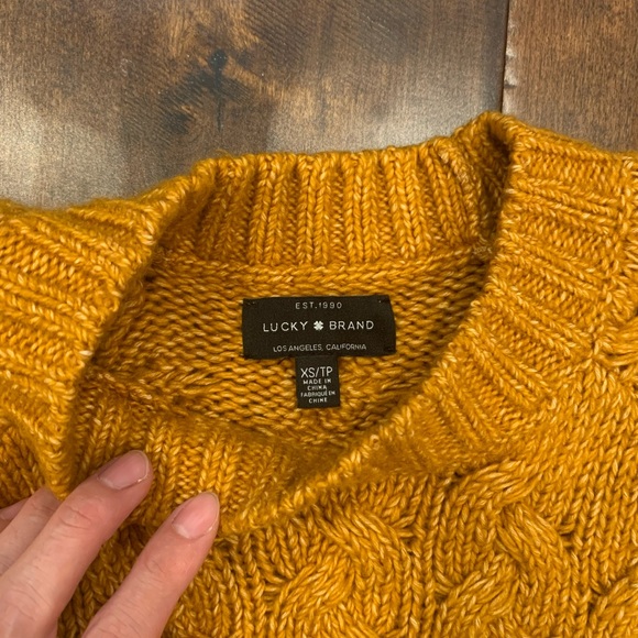 Lucky Brand Quinn Cable Pullover Sweater - Picture 6 of 6